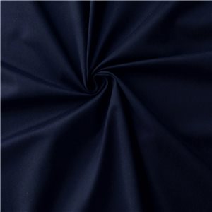 Wholesale Ferrara Stretch Cotton Sateen Fabric Navy 100 yard rolls