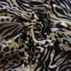 Fleece Print Combo Skin Tan Swirl