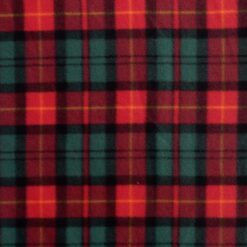 Fleece Print Johnny Plaid Wine, by the yard