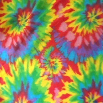 Fleece Print Tie Dye Bright, by the yard