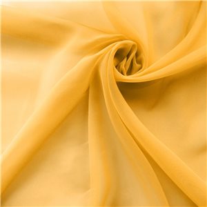 Fire Retardant Chiffon Fabric Gold, by the yard