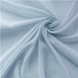 Fire Retardant Chiffon Fabric Powder Blue, by the yard