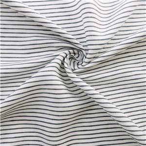 100% French Linen Stripe Fabric Cassis Indigo 25 yard roll