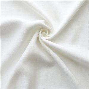 French Textured 100% Linen Fabric Ruen White 25 yard roll