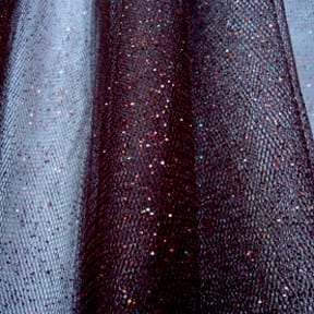 Wholesale Glitter Sparkle on Tulle Fabric Brown 150 yard roll