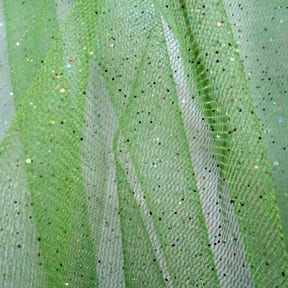 Wholesale Glitter Sparkle on Tulle Fabric Lime Green 150 yard roll
