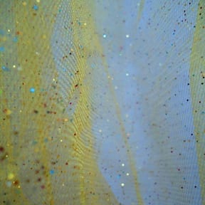 Wholesale Glitter Sparkle on Tulle Fabric Yellow 150 yard roll