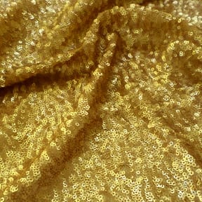 Wholesale Glitz Stretch Mini Sequin Fabric Gold 30 yard bolt