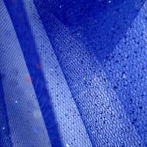 Wholesale Glitter Sparkle on Tulle Fabric Royal Blue 150 yard roll