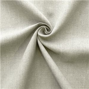 Heavy Belgian Linen Fabric Light Silver, by the yard