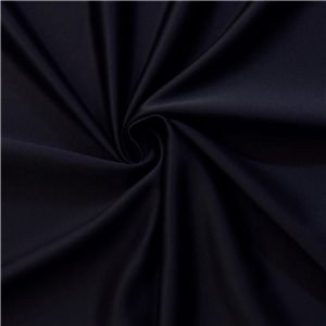 Luxe Stretch Matte Satin Fabric Navy, by the yard