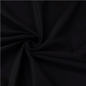 Inherently Fire Retardant Velvet Fabric Black, by the yard