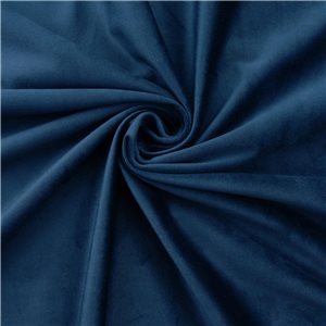 Inherently Fire Retardant Velvet Fabric Navy, by the yard