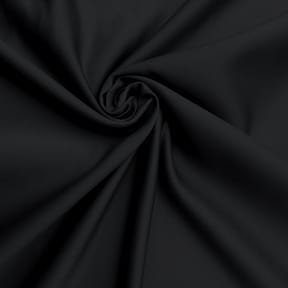Heavy Luxe Matte Satin Fabric Black, by the yard