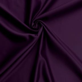 Heavy Luxe Matte Satin Fabric Eggplant, by the yard