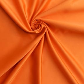 Heavy Luxe Matte Satin Fabric Orange, by the yard