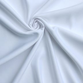 Heavy Luxe Matte Satin Fabric White, by the yard