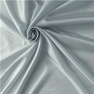 Luxe Habotai China Silk Lining Fabric Silver 50 yard bolt