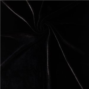 Wholesale Venus Luxe Silk Velvet Fabric Black 25 yard bolt