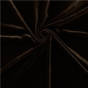 Wholesale Venus Luxe Silk Velvet Fabric Chocolate 25 yard bolt