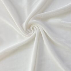 Wholesale Venus Luxe Silk Velvet Fabric White 25 yard bolt