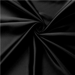 Wholesale Luxe Stretch Charmeuse Fabric Black 25 yard bolt