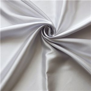 Wholesale Luxe Stretch Charmeuse Fabric Silver 25 yard bolt
