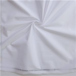Wholesale Luxor Stretch Egyptian Cotton Fabric Bright White 25 yard bolts