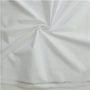 Wholesale Luxor Stretch Egyptian Cotton Fabric Off White 25 yard bolts