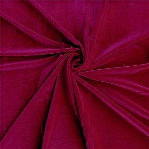 Medici Stretch Velvet Fabric Berry 25 yard bolt