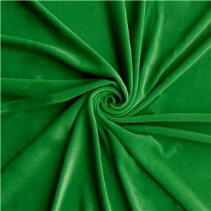 Medici Stretch Velvet Fabric Kelly Green 25 yard bolt