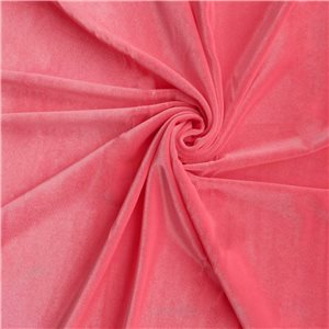 Wholesale Medici Stretch Velvet Fabric Neon Pink 65 yard roll