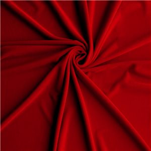 Medici Stretch Velvet Fabric Ruby Red 25 yard bolt