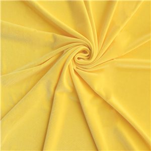 Wholesale Medici Stretch Velvet Fabric Yellow 65 yard roll