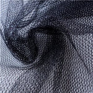 Wholesale Metallic Fishnet Fabric Black 25 yard bolt