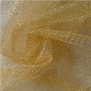 Wholesale Metallic Fishnet Fabric Gold 25 yard bolt
