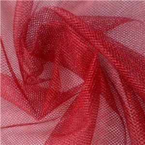 Wholesale Metallic Mesh Fabric Red 25 yard bolt