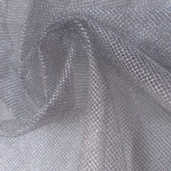 Wholesale Metallic Mesh Fabric Silver 25 yard bolt