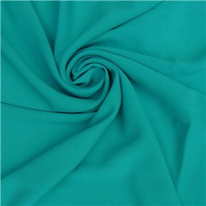 Milan 4 Ply Matte Stretch Crepe Fabric Aqua 25 yard bolt
