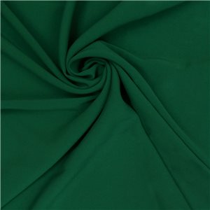 Milan 4 Ply Matte Stretch Crepe Fabric Hunter Green 25 yard bolt