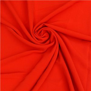 Milan 4 Ply Matte Stretch Crepe Fabric Red 25 yard bolt