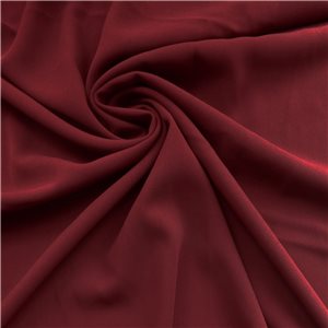 Milan 4 Ply Matte Stretch Crepe Fabric Ruby 25 yard bolt