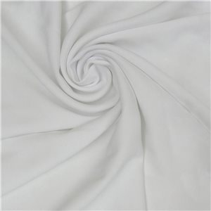 Wholesale Milan 4 Ply Matte Stretch Crepe Fabric White 75 yard roll