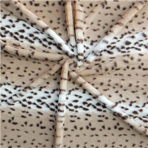 Minky Animal Fabric Aspen Snow Leopard by the yard