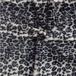 Wholesale Minky Animal Fabric Snow Leopard 60 yard roll