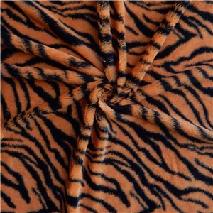 Minky Animal Fabric Tiger by the yard