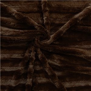 Wholesale Minky Animal Fabric Mink Brown 60 yard roll