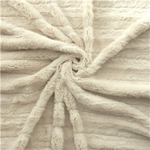 Minky Animal Fabric Mink Natural by the yard