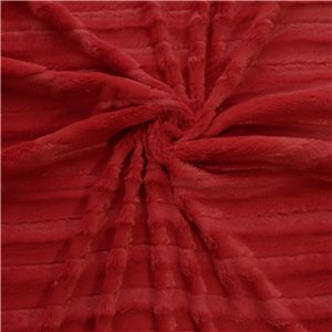 Wholesale Minky Animal Fabric Mink Red 20 yard bolt