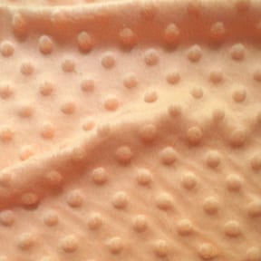 Wholesale Minky Dot Fabric Peach 75 yard roll
